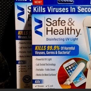 COPY - 2 Pk-Disinfecting UV Light As Seen on TV Phone Highchair Sanitizer Kills…